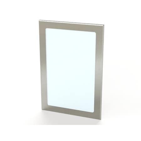 Saginaw Control & Engineering Window, 15-1/2 in. H x 10-1/2 in. W x 0.38 in. L, 304 Stainless Steel, Polycarbonate SCE-PWK138NFSS